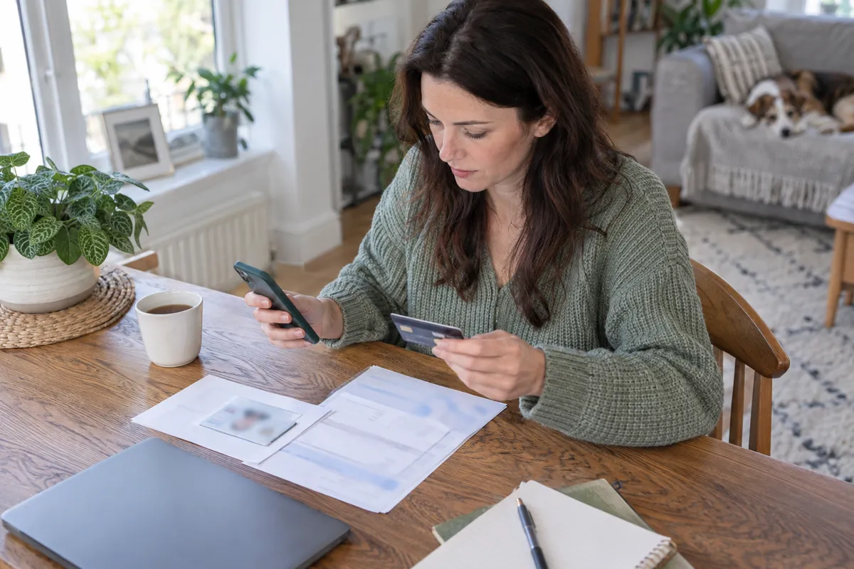 Adult researching best mobile casino ireland in a bright Irish home setting
